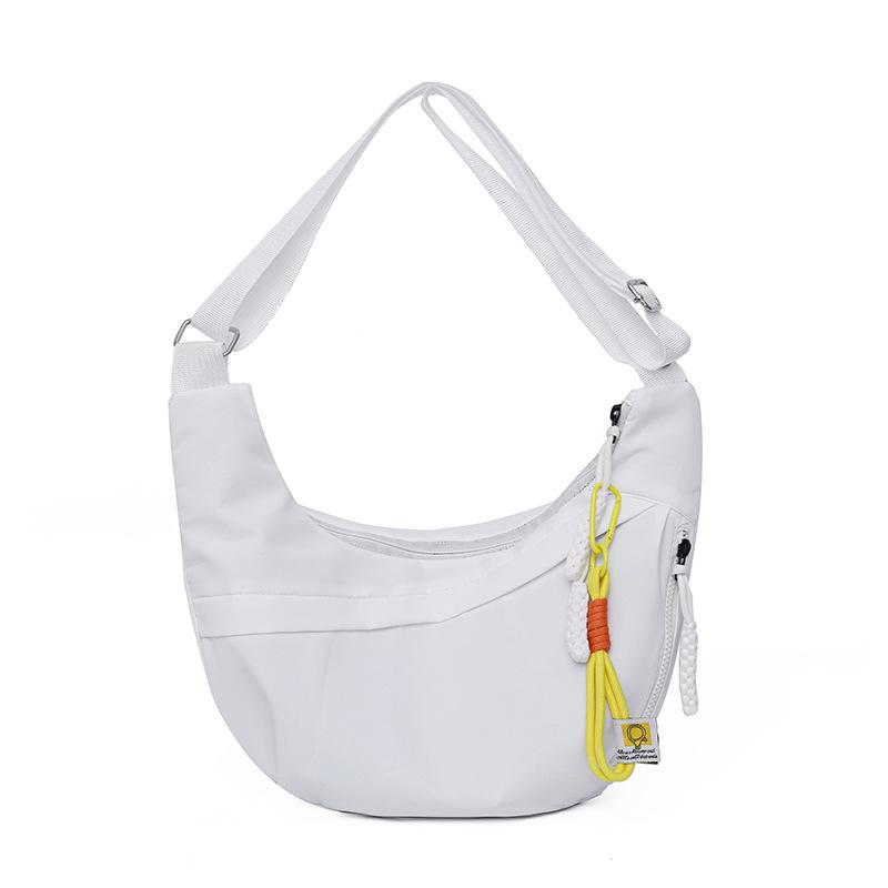 Borsa a tracolla singola a forma di raviolo, semplice, urbana, casual, da pendolare
