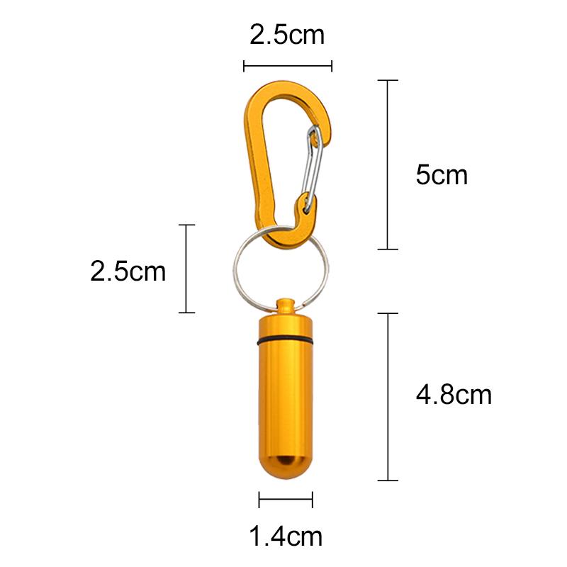 Mini Portable Pill Box Waterproof Aluminum Cases Tablets Bottle Medicine Vitamin Pillboxs Fish Oils Container Organizer Storage