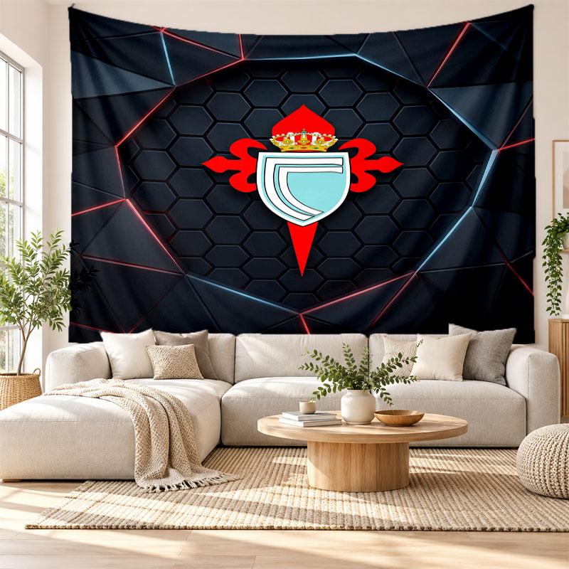 Celta Vigo FC Wall Tapestry, Soft Fabric Wall Hanging, Decorative Backdrop For Bedroom Home Wall Art