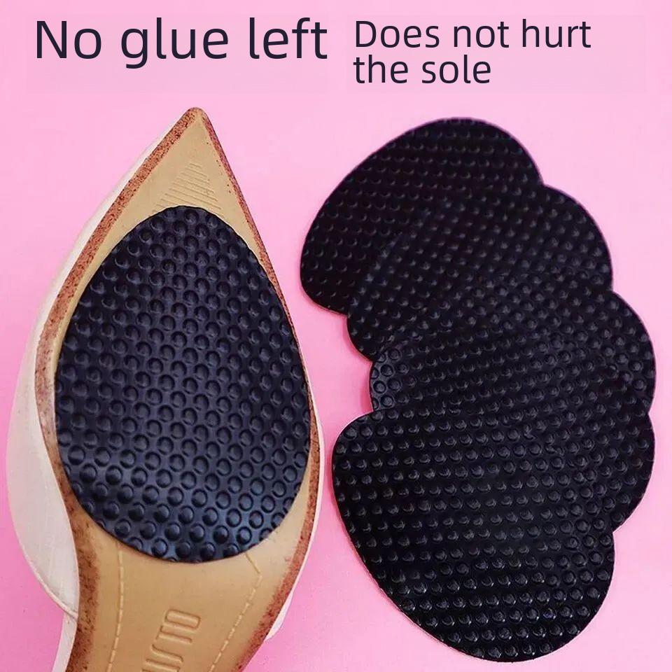 Adhesivos Antideslizantes para Suelas de Tacones Altos - Resistentes al Desgaste, Goma, Silenciosos, Autoadhesivos para Reparación del Antepié.