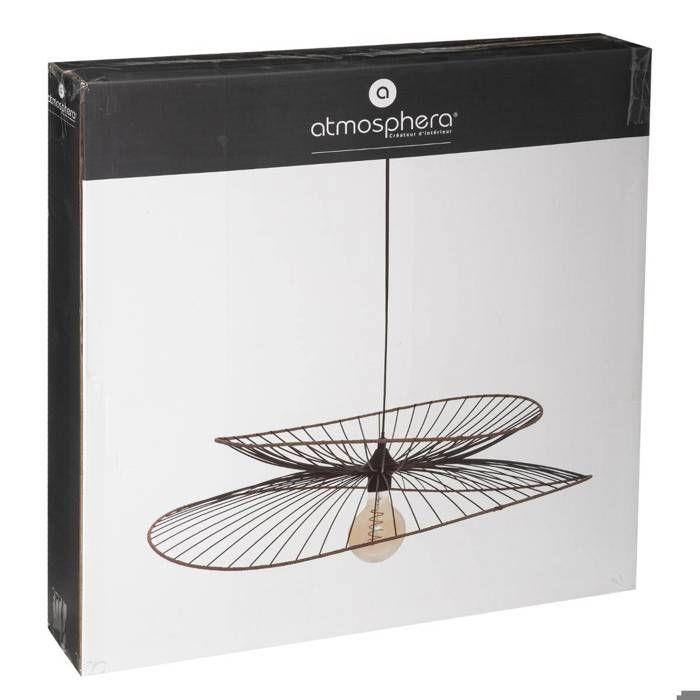 Suspension "Alara" Métal Noir D70cm - Atmosphera Createur D'interieur