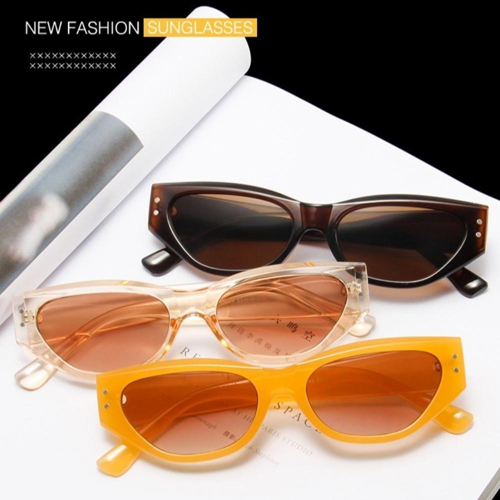 

Jelly Color Rhombus Sunglasses Rice Nail UV Resistant Cycling Glass Outdoor Sport Sunglasses Women шампанського