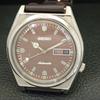 Seiko AUTOMATIC JAPAN MENS 7009A VINTAGE BROWN COLOR DIAL WATCH A701223-5 R206a-a701223