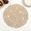 Autumn Fallen Leaves Hollow Placemat PVC Light Luxury Placemat Premium Hotel Insulation Mat Creative Non-slip Dining Table Mat