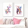 Hygienist Dental Art Tooth Fairy Clinic Watercolor Teeth Canvas Print Wall Pictures Decor Canvas Painting Wall Art Poster Dental