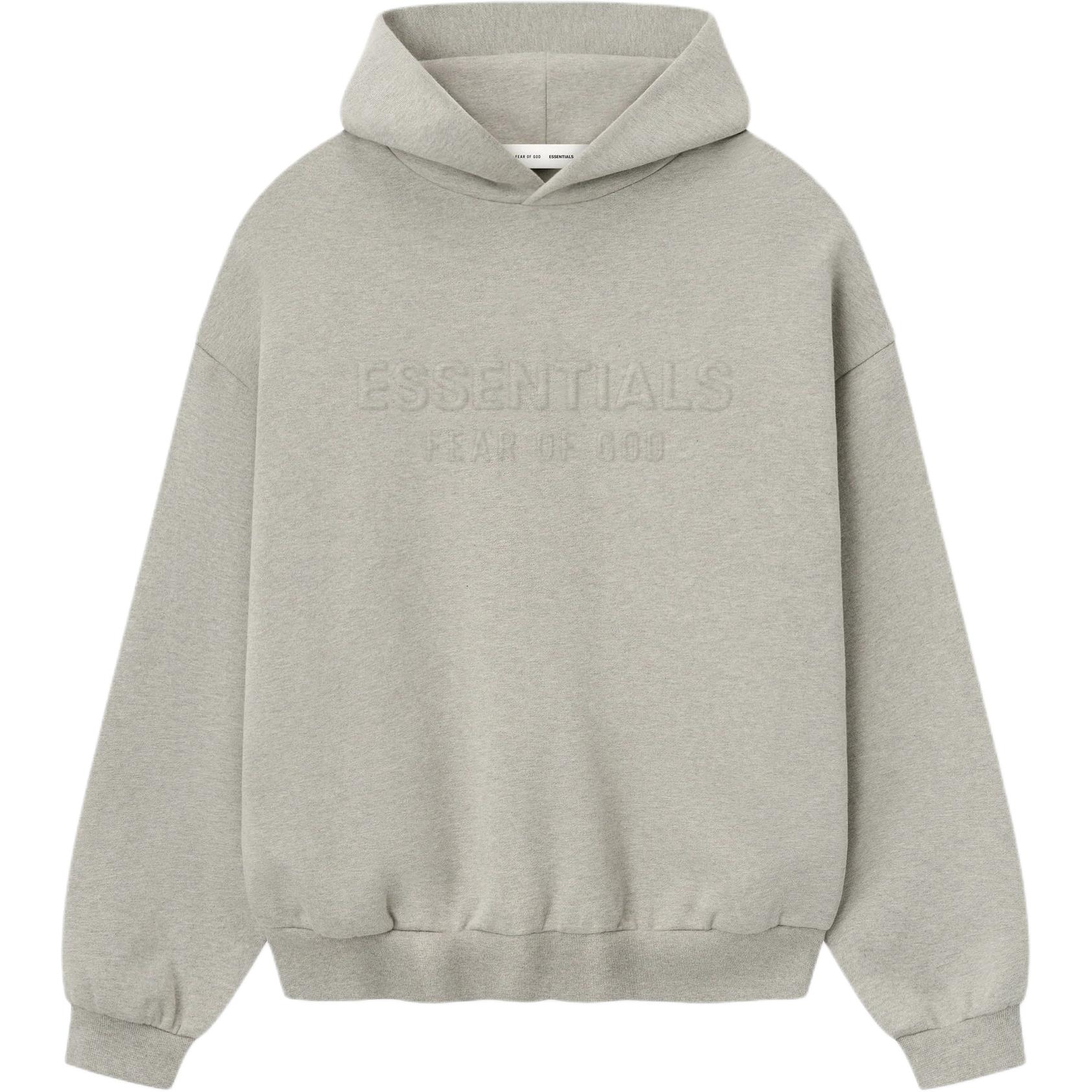 Fear Of God Essentials Ss25 Fleece Hoodie Warm Heather Men hoodies 192DT256211F XS