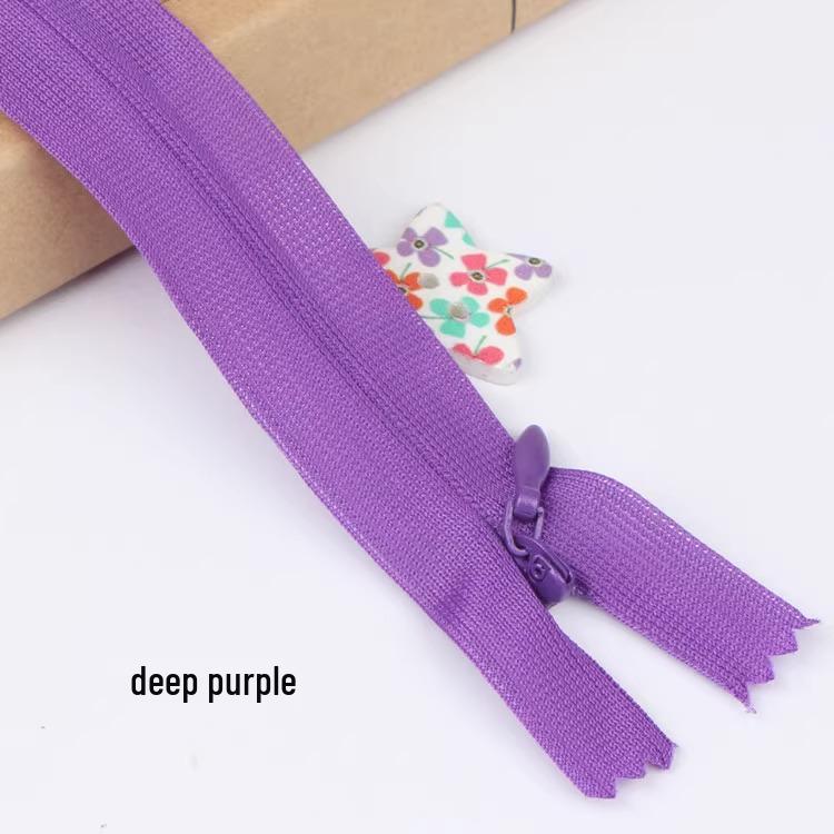 Sanli Unsichtbarer 25cm Kleid- & Kissen-Reißverschluss mit geschlossenem Ende