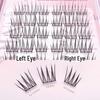 Meiliyue Korean Idol False Eyelashes - Natural Curl, Slender Segmented Clusters