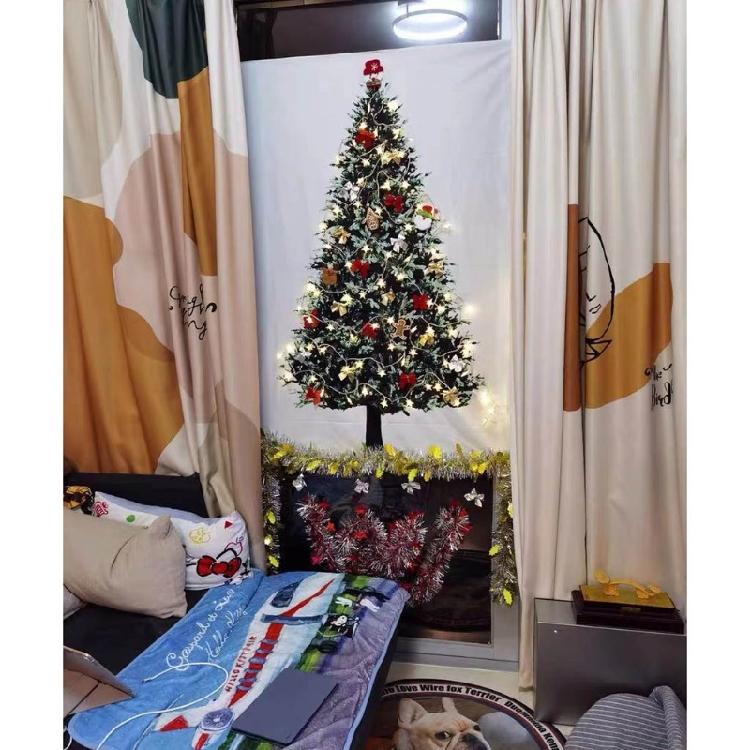 Christmas Tree Tapestry Birthday Wedding Party Dining Room Decor Supplies