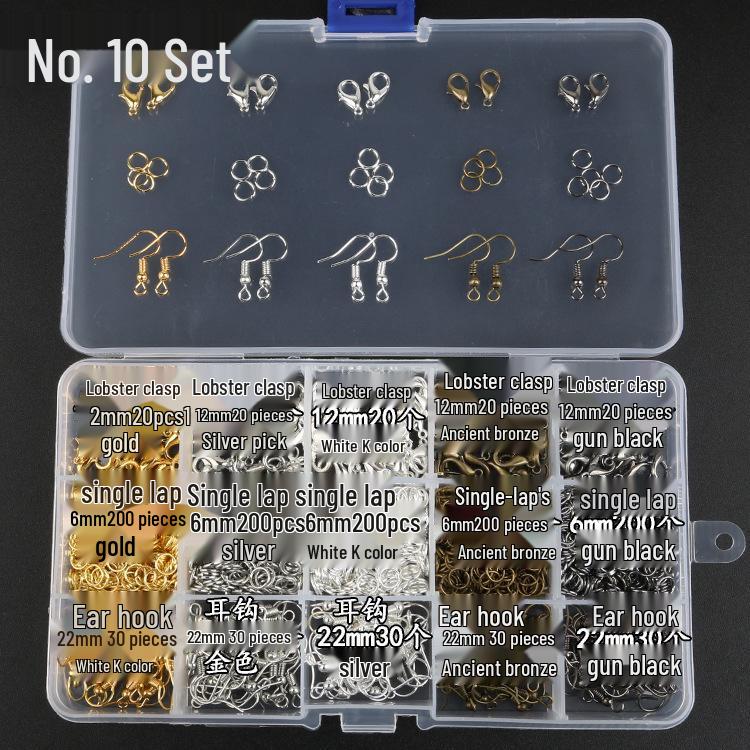 

Набор для начинающих для изготовления украшений своими руками: Трансграничный Мульти-Стиль Застежка-Лобстер, Т-Булавка, Базовые Открытые Соединительные Кольца