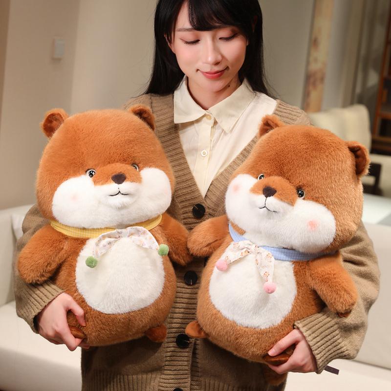 Non-Toxic Fluffy Woodchuck Plush Toys Cute Animal Stuffed Wild Animal Marmot Dolls Children Birthday Gift