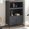 VidaXL Highboard Anthracite 68x39x113 Cm Steel, Buffet, Cupboard, Sideboard, Cabinet, Storage Cabinet, Cabinet 842972