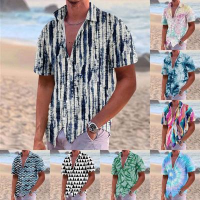 Hawaiian Shirt For Men, Men's Vintage Button Down Bowling Shirts Short Sleeve Summer Beach Shirt