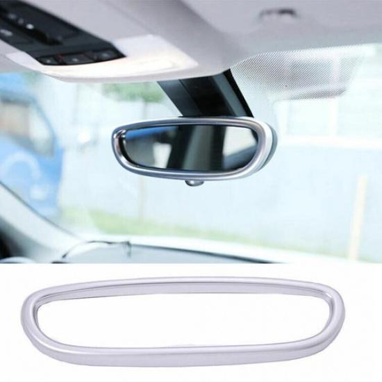 Matte Silver Fit For BMW X1 F48 Rearview Mirror Frame Car Middle Console 2016-19