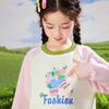 Xiaoyinman Girls' Raglan Sleeve Pullover Sweatshirt