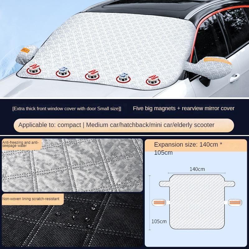 

Автомобильный снежный щит, незамерзающий, ветрозащитный, непромокаемый, автомобильный чехол, лобовое стекло, снежный чехол, зимние принадлежности, автомобильный солнцезащитный козырек 4 (refer to description)