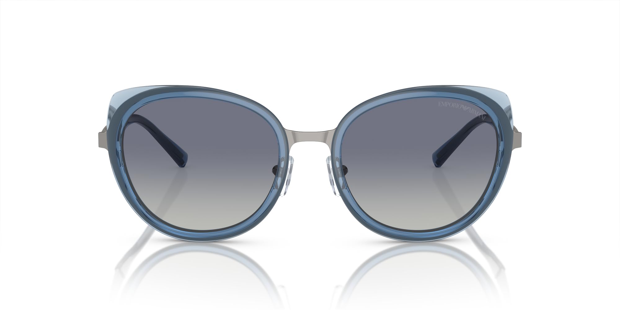 

Emporio Armani Shiny Sunglasses Size 53 Women s Gunmetal/Blue EA2146,