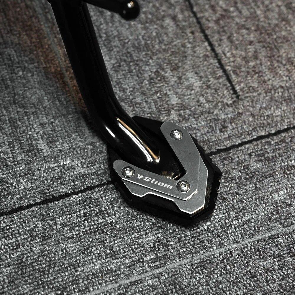 Motorcycle Kickstand Side Stand Extension Pad Support Plate For Suzuki V-Strom DL250 GSX250R VSTROM DL 250 GW250 2017-2022