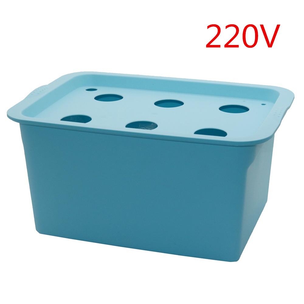 

1 комплект, 6 отверстий, система гидропоники для растений, внутренний садовый ящик, набор для выращивания, садовый цветочный горшок, рассадный горшок для рассады, цветочный горшок 220 В/110 В