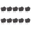10 Pcs Environmental Protection Boat Rocker Switch AC 16A/250V 16A/125V 2 Solder Lug SPST On/Off 2 Pin Mini Boat Rocker Switch for Electrical