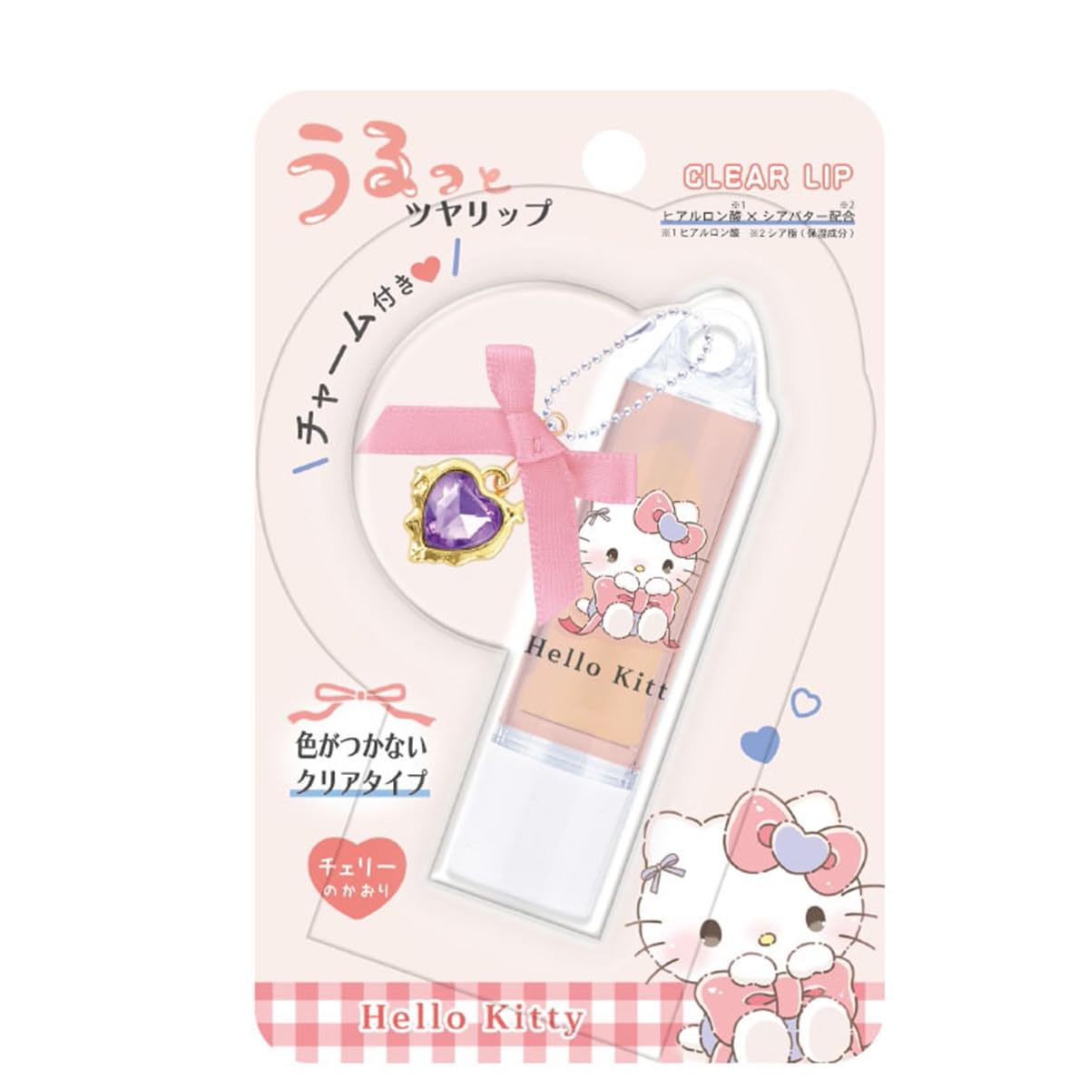 Cracks Sanrio Characters Lip Ribbon Charm (Hello Kitty)