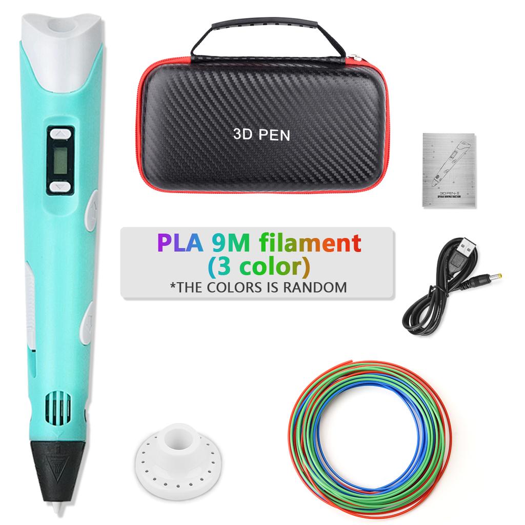 3D Printing Pen New 3D Pen with PLA Filament for Children Kids Creative DIY Pens Child's Birthday Gift Christmas
