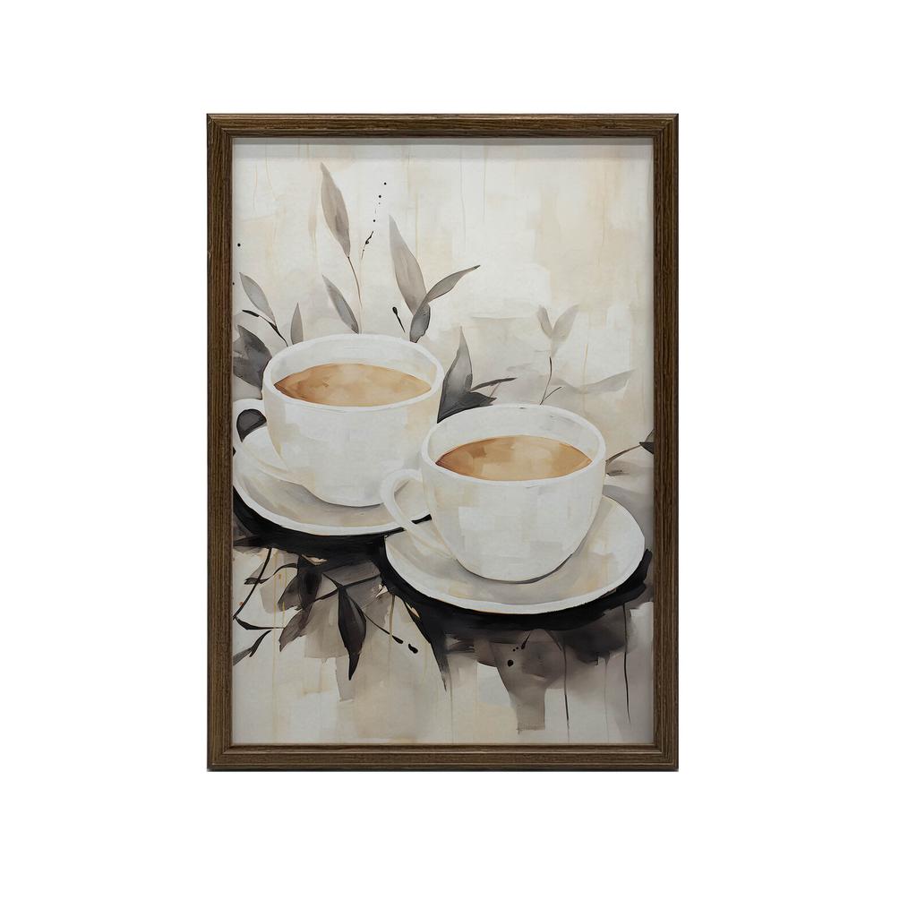 Kaffee-Einfachheit Kaffee-Einfachheit, 50X70 Cm, Ohne Rahmen, Premium-Leinwand auf Keilrahmen