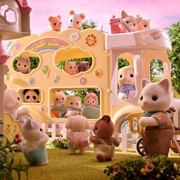 [Sylvanian] Autobuzul de la etajul 3 al grădiniței Sunny Castle Baby 5744-[Sylvanian]