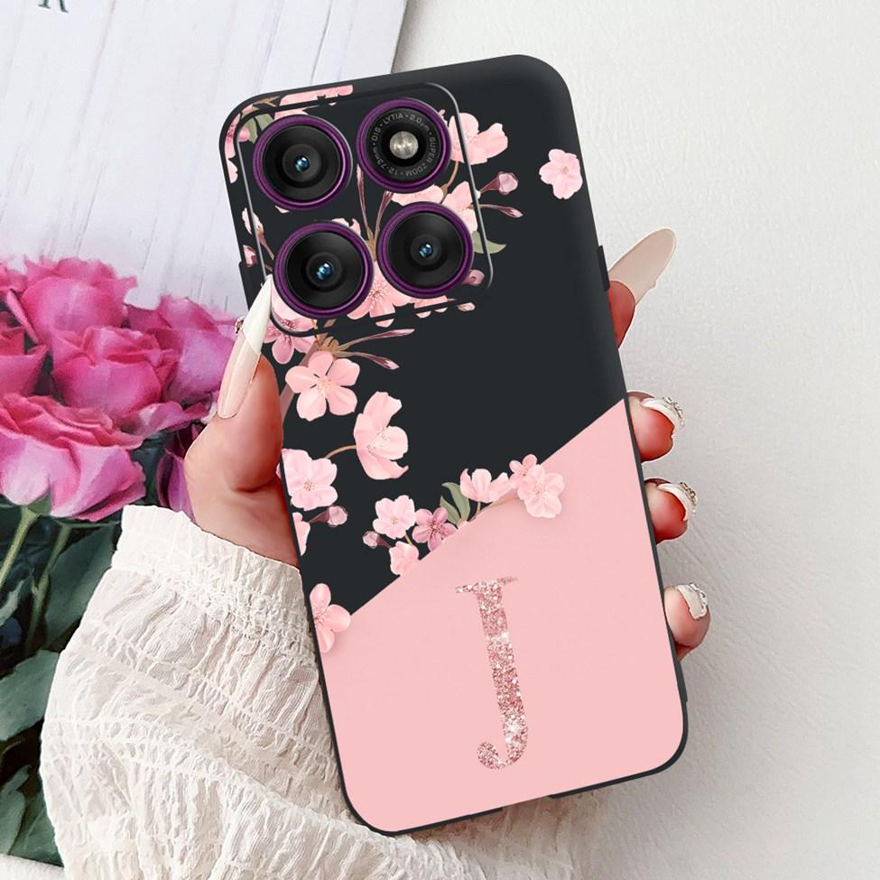 For Motorola Edge 60 Pro Case XT2507-1 Silicone Fashion Luxury A-Z Letters Shockproof Back Cover For Moto Edge 60Pro Phone Case