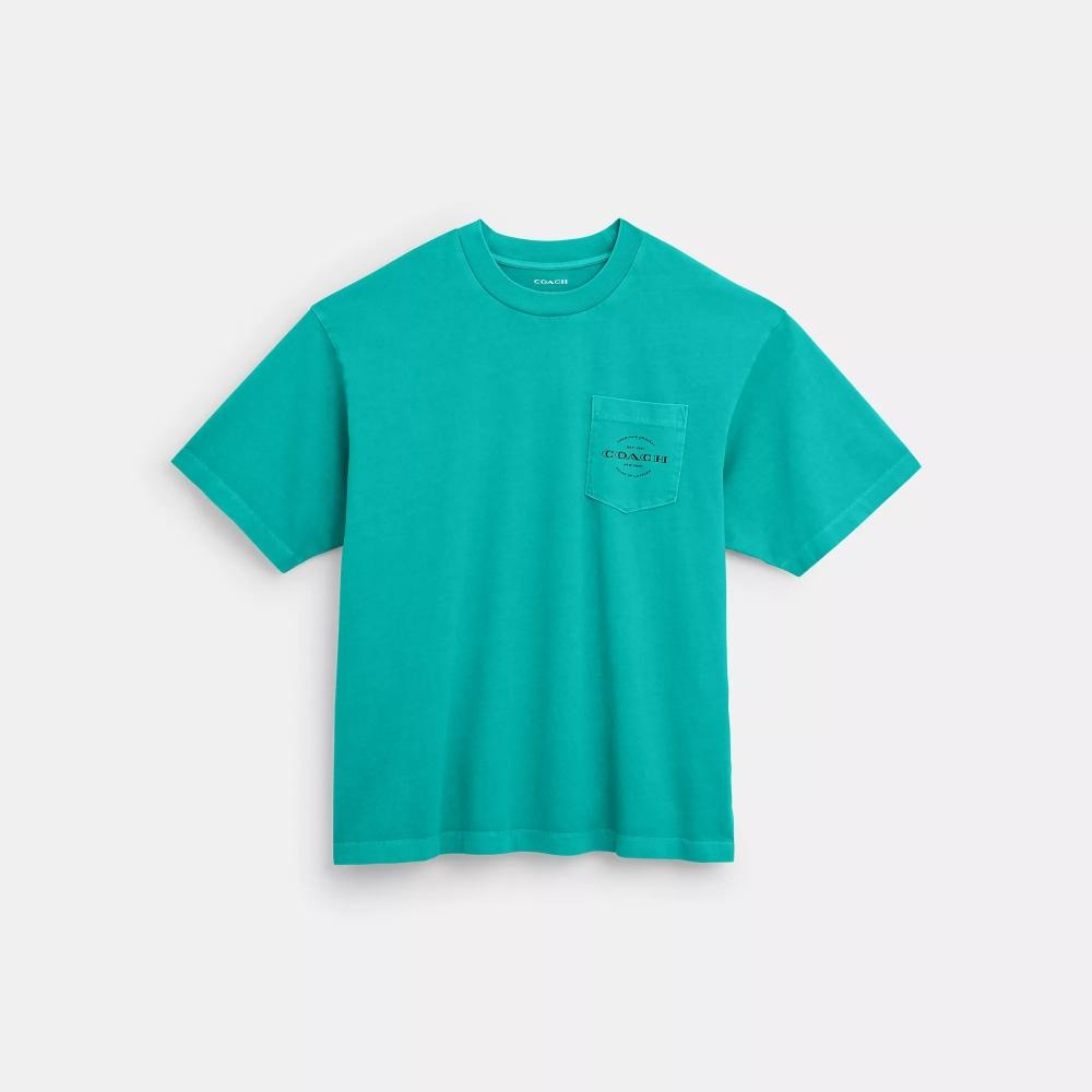 

Coach PockeT T shirT Dark Teal XXLarge