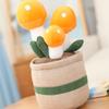Potted Plush Decoration Cute Plants Plush Toy Skin Friendly Stuffed Ornament for Desktop Car Office