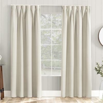 Sun Zero Soho Blackout Thermal 100 X 200 2 For Living Room and Bedroom Import from Curtains, Ivory, Soundproof, Cold-proof, Insulation, Plain,
