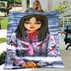 Junji Ito Tomie Kawakami Ghost Soft Plush Blanket,Flannel Blanket Throw Blanket for Living Room Bedroom Bed Sofa Picnic Cover