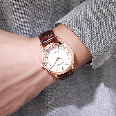 Fashion Couple Quartz Wristwatch Luxury Women Leather Strap Quartz Wrist Watches Women Business Casual Clock Relogio Feminino