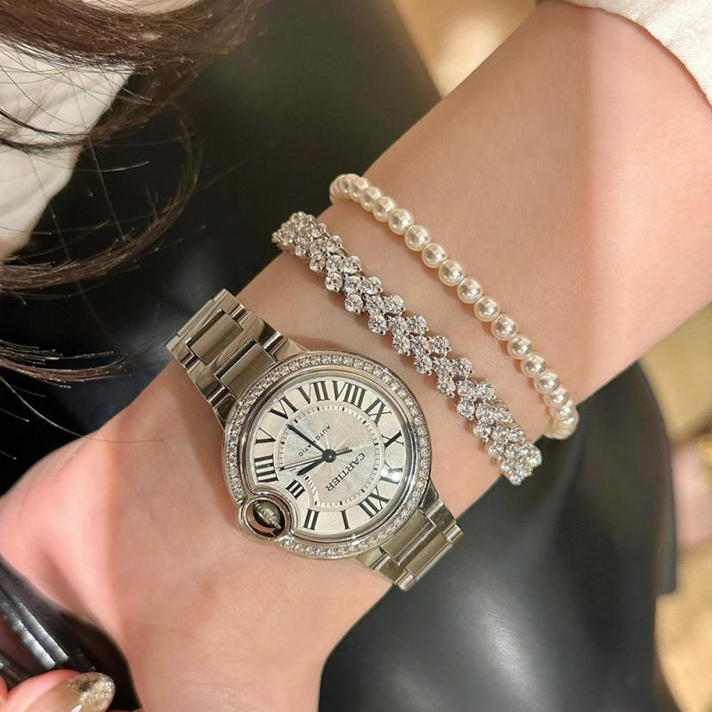 Elegant Heart Shape Bracelet Women With Full Zircon Rhinestone Embellishment Lightweight Luxury Layering Jewelry