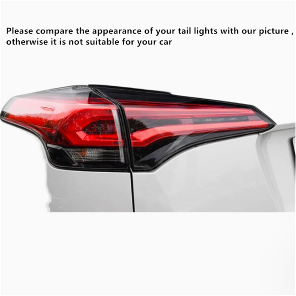 2 stk Bakre Baklykt Lampe Tetning Pakning For Toyota RAV4 2016 2017 2018 VH & VS