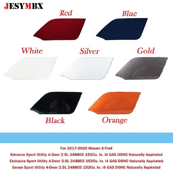 Front Bumper Tow Hook Cover Lid For Nissan Rogue X-Trail T32 2017-2020 Towing Trailer Hauling Eye Cap left red