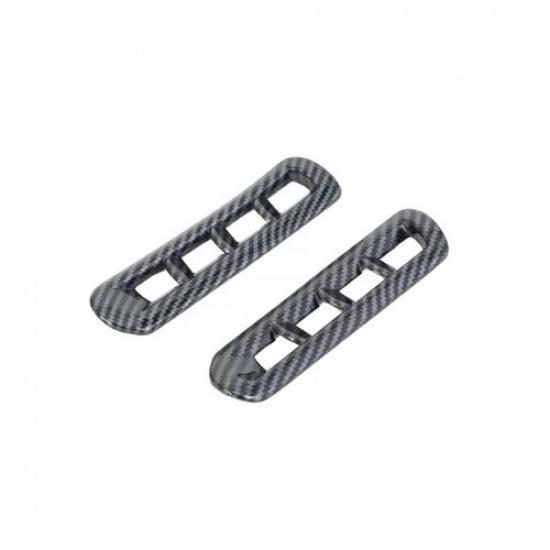 Carbon Fiber Front Upper Air Outlet Cover Trim For Ford Bronco Sport 2024 2025