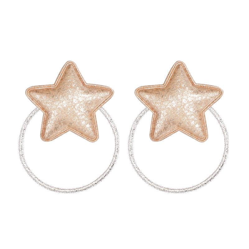 Five-Pointed Star Sequin Elastic Hair Tie for Kids – No Damage Rubber Band
