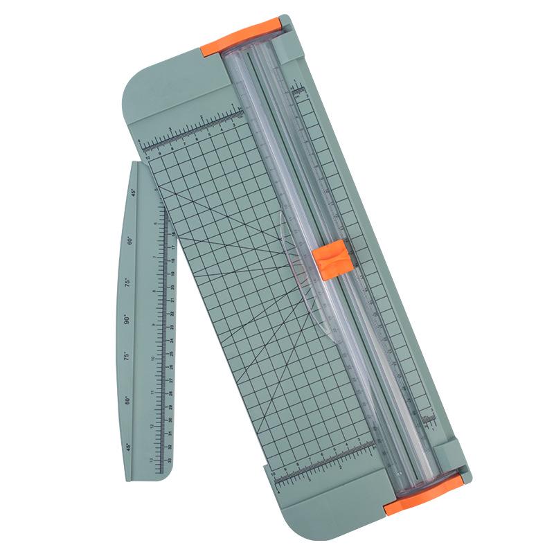 Sliding Safety Plastic Paper Cutter for Journaling and Office Use