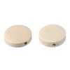 200pcs Flat Round Flat Round Wooden Beads Wooden 15mm Wooden Circle Coin Loose Beads Hole: 2mm Natural Wooden