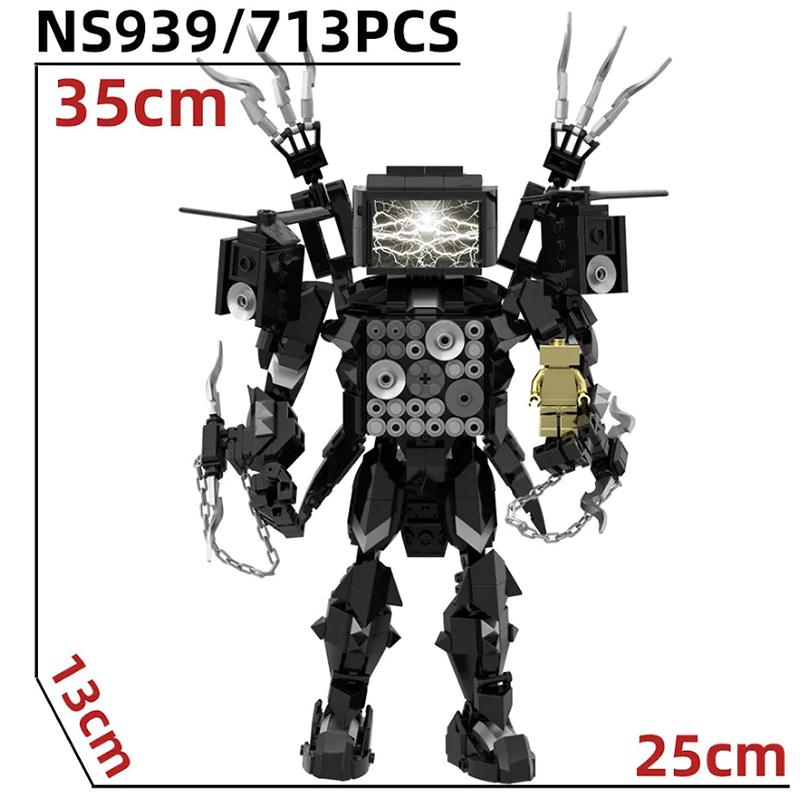 Skibidi Toilet Clock Man Block Titans Speaker Man Drill Man Clockman Tv Man Speakerman G Man Nou Skibidi Bloc de Construcție Drillman
