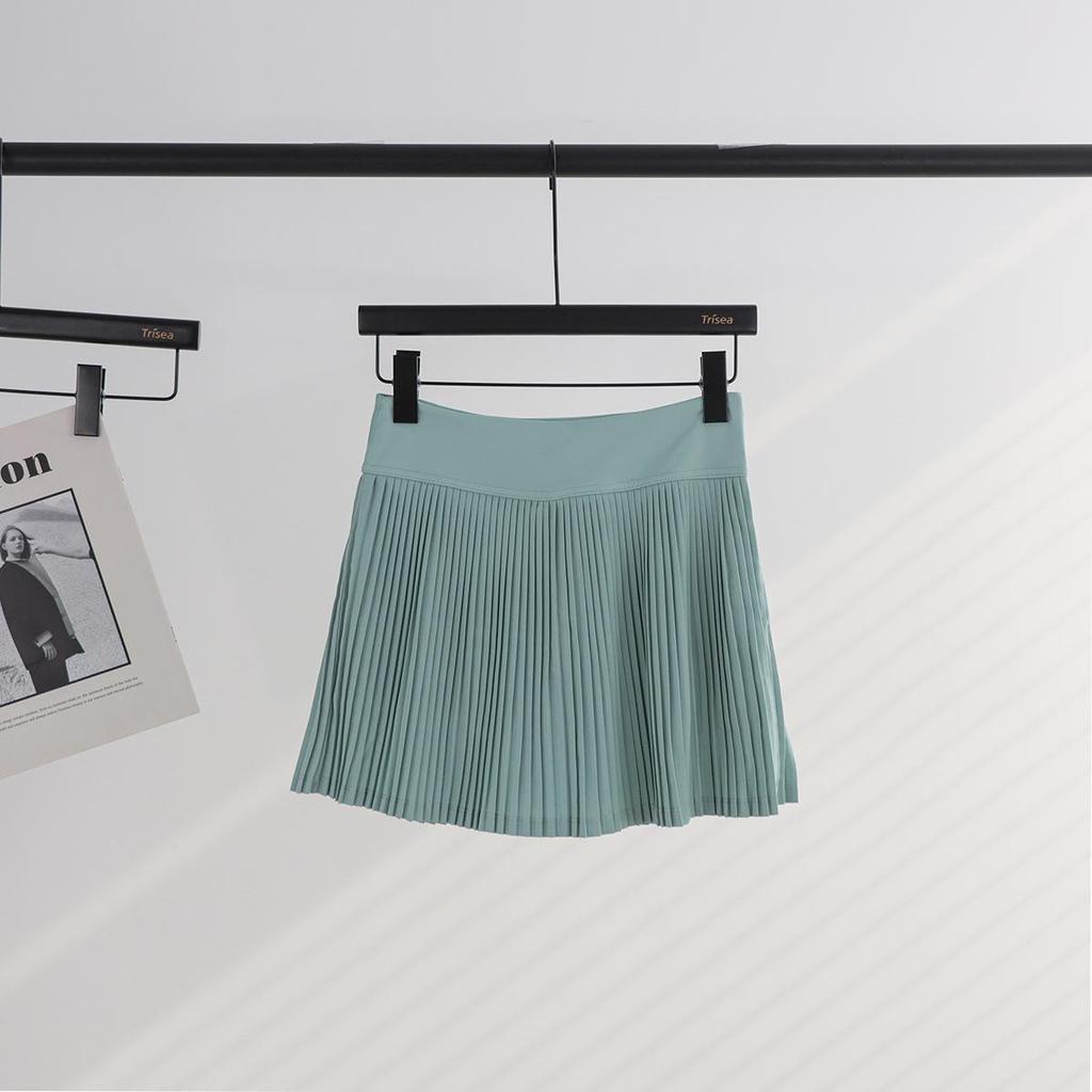 Lulu Women's Quick-Dry Pleated High-Waisted Accordion Skirt for Yoga, Fitness & Tennis