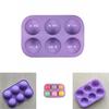 Versatile 3d 6-holes Half Ball Silicone Mold For Perfectly Shaped Chocolate And Cake Treats