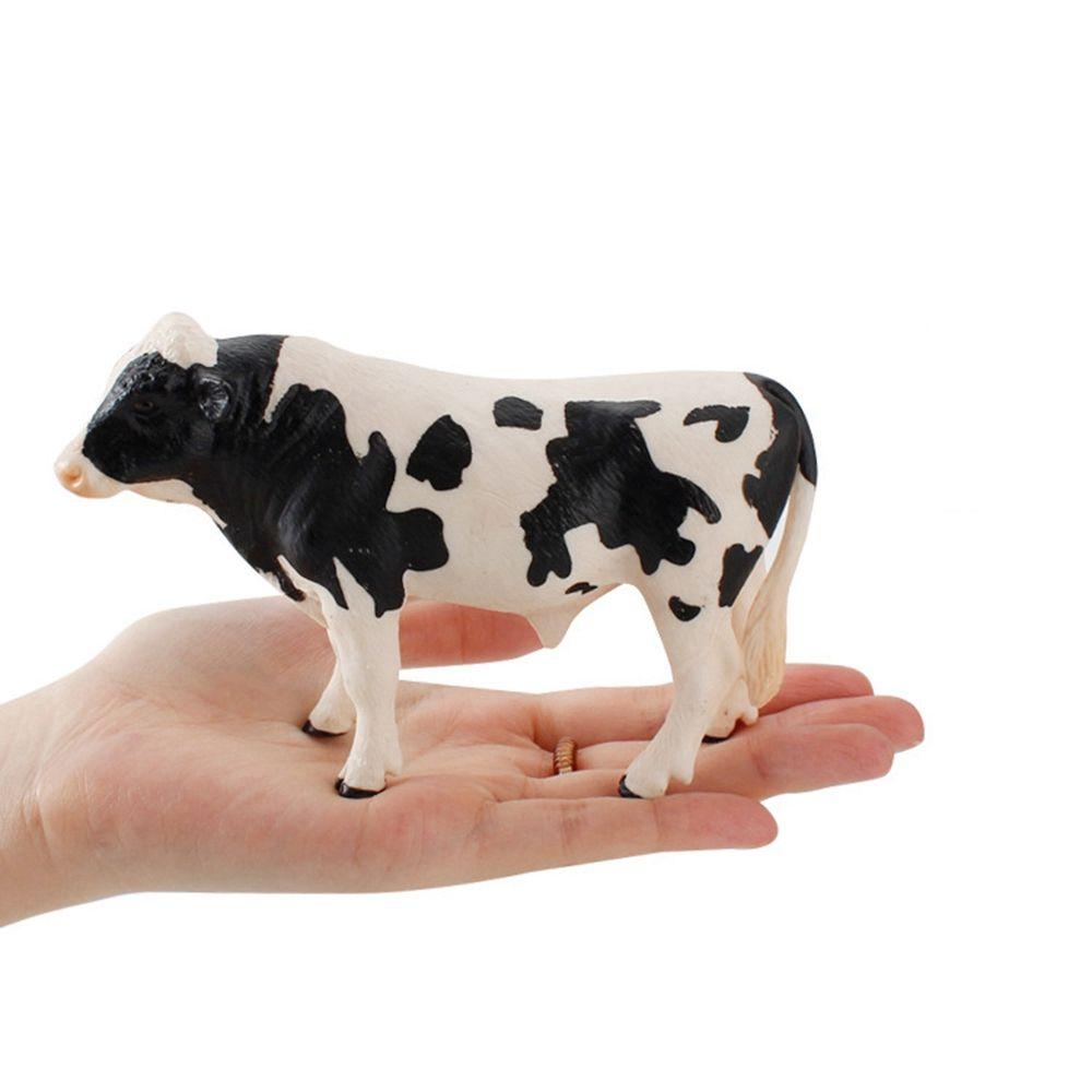 Cattle Simulation  Model for Children Baby Home Decor Animal Figurine Cow Models Educational Toys