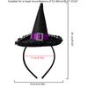 Sequins Witch Hat Headdress Headband Rose Specter Non-slip Catch Hair Hoop Hair Styling Tool