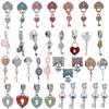 2pcs /Lot 45 Styles Key &Lock Sparkling Beads Charm Pendant Fit Diy Original Bracelets Necklaces For Women Men Jewelry Making
