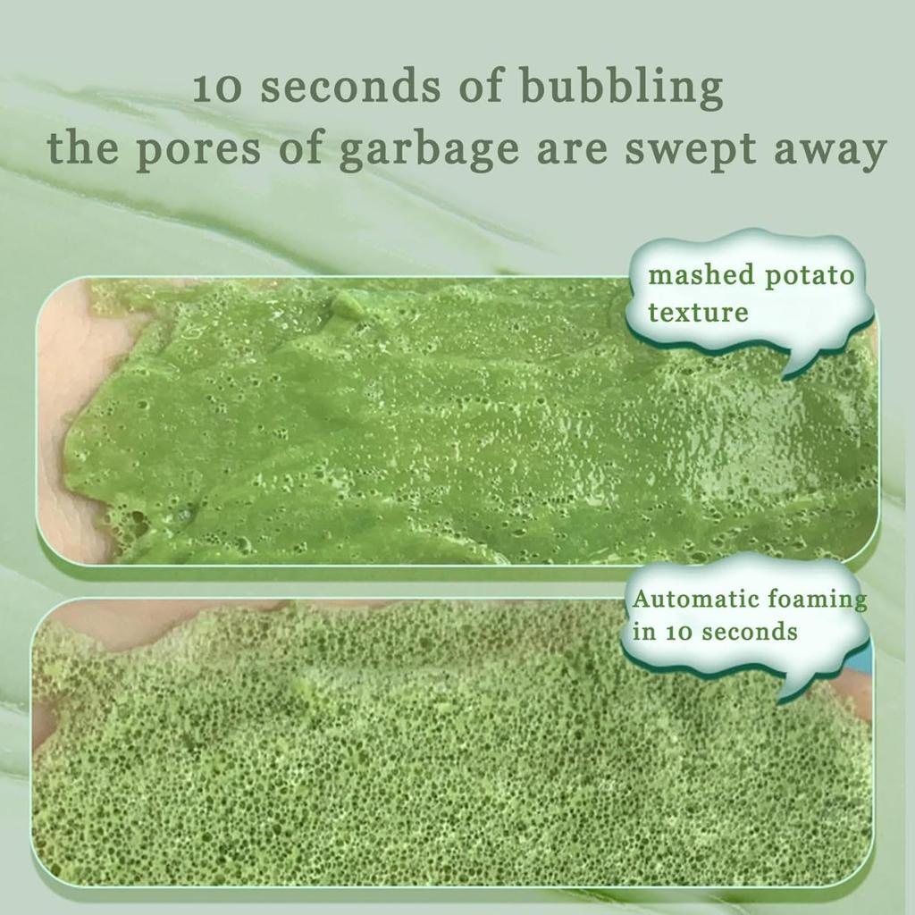 Centella Asiatica Foam Facial Mask, Centella Cleansing Foam Mask,Moisturizing Deep Cleansing Smear Skincare Mask,Pore Clearing Clay Mask,Natural Skinc