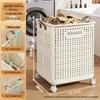 Multifunctional Large Capacity Folding Laundry Basket for Clothes and Bathroom Storage.