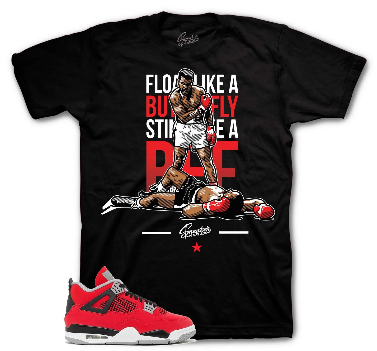 T-Shirt To Match Retro 4 Toro Bravo Sneakers - Champ Sneaker Tees 3XL